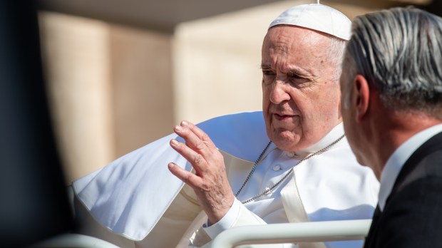 Pope Francis during his weekly general audience in saint peter's square - June 15 2022