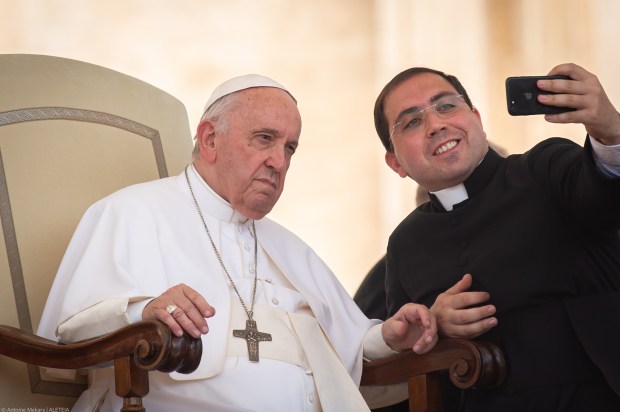 Pope Francis during his weekly general audience in saint peter's square - June 22 2022
