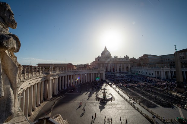 DURING POPE FRANCIS mass for the 10th World Meeting of Families