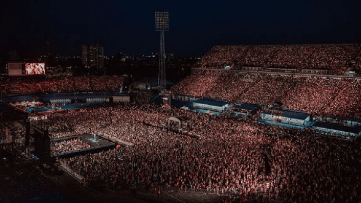 Vigília de Pentecostes 2022 em estádio de Zagreb, Croácia