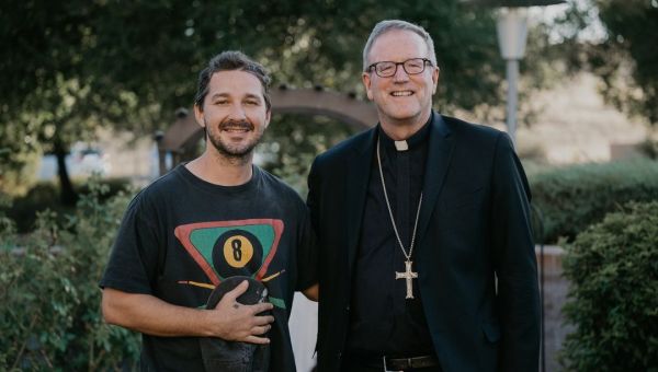 Shia LaBeouf Bishop Barron