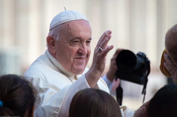Pope Francis during his weekly general audience September 28, 2022