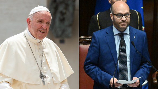 Pope-Francis-and-Lorenzo-Fontana