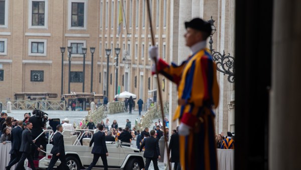 Pope Francis during his weekly general Audience