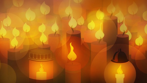 CANDELE PER PREGHIERE COMMEMORAZIONE FEDELI DEFUNTI