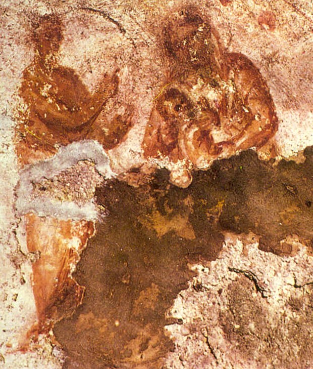 Image-of-the-Virgin-Mary-mother-of-Jesus-in-the-Catacomb-of-Priscilla-in-Rome.-It-depicts-her-nursing-the-Infant-Jesus.-Public-Domain