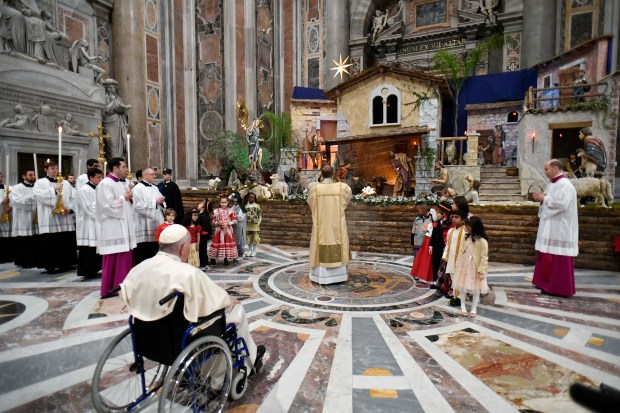 (FOTOGALLERY) Messa di Natale di Mezzanotte con il Papa 2022