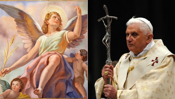 Pope-Benedict-XVI-The-fresco-of-angel-Shutterstock