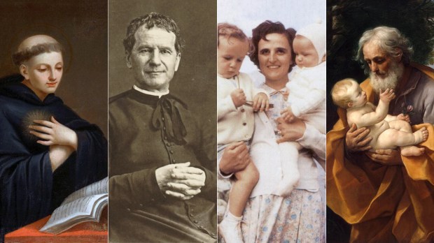 St.-Nicholas-of-Tolentino-Don-Bosco-Gianna-Beretta-Molla-St-Joseph-with-the-Infant-Jesus