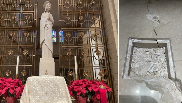 kradzież relikwii w opactwie w Arkansas